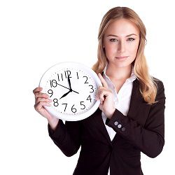 young-woman-with-clock