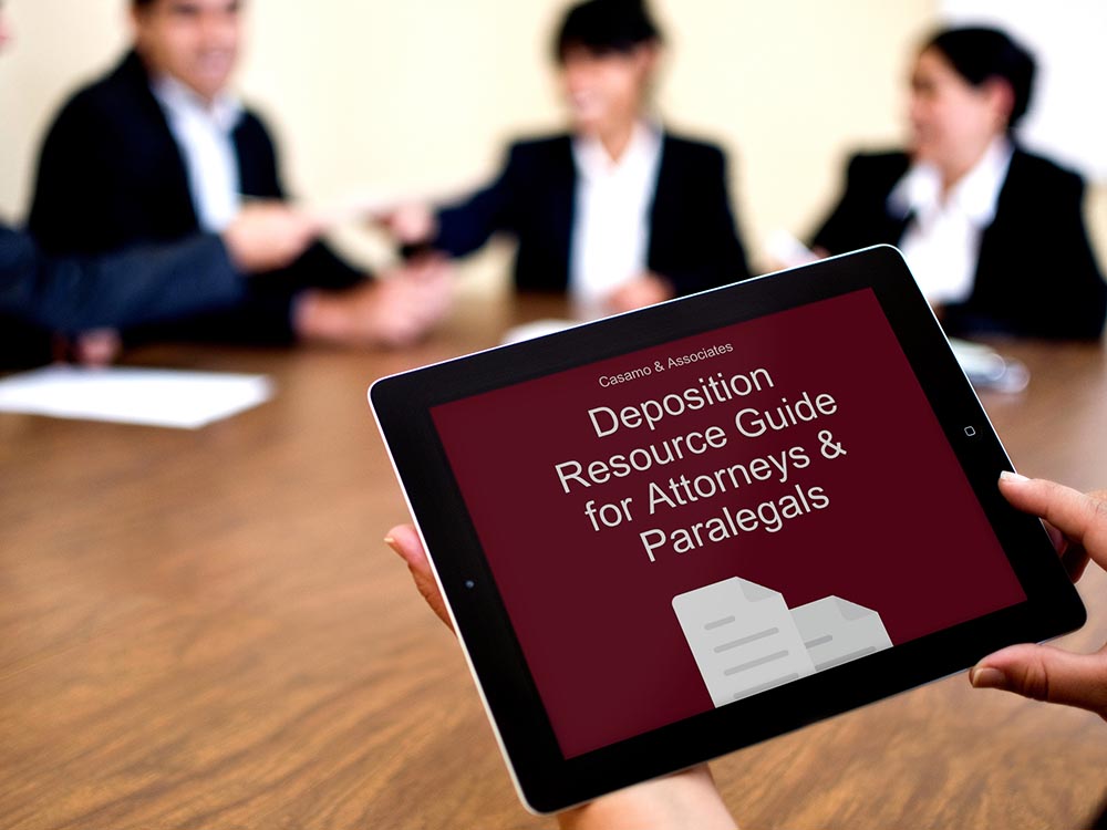 deposition resource guide for attorneys and paralegals by Casamo